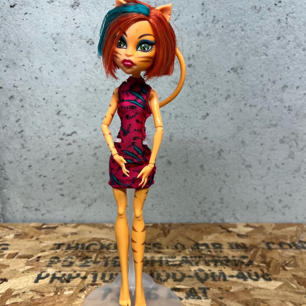 Monster High Doll with Orange Hair and Pink Dress